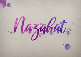 Nazahat Watercolor Name DP