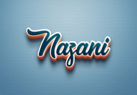 Cursive Name DP: Nazani