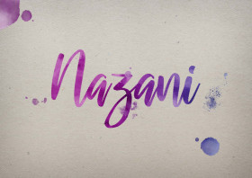 Nazani Watercolor Name DP