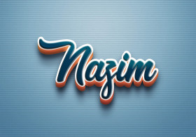 Cursive Name DP: Nazim