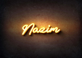 Glow Name Profile Picture for Nazim