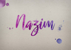 Nazim Watercolor Name DP