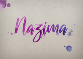 Nazima Watercolor Name DP