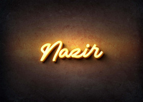 Glow Name Profile Picture for Nazir