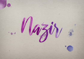 Nazir Watercolor Name DP