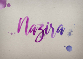 Nazira Watercolor Name DP