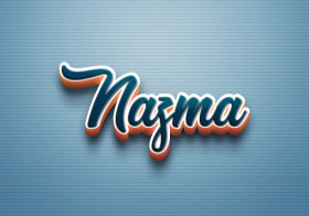Cursive Name DP: Nazma