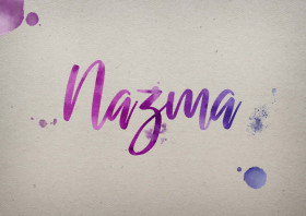 Nazma Watercolor Name DP