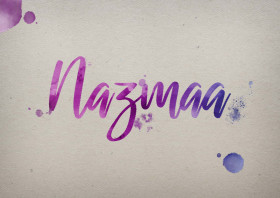 Nazmaa Watercolor Name DP