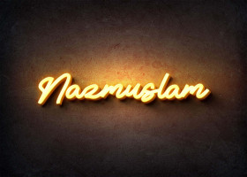 Glow Name Profile Picture for Nazmuslam
