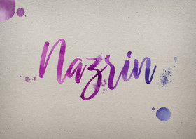 Nazrin Watercolor Name DP