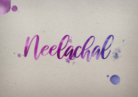 Neelachal Watercolor Name DP