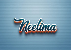 Cursive Name DP: Neelima
