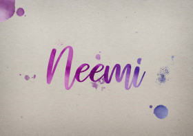 Neemi Watercolor Name DP