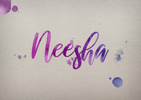 Neesha Watercolor Name DP