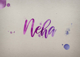 Neha Watercolor Name DP