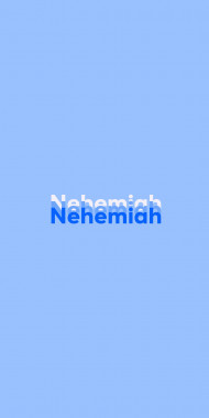 Name DP: Nehemiah