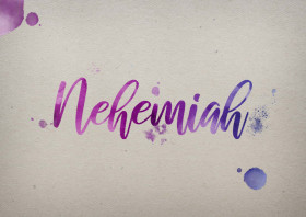 Nehemiah Watercolor Name DP