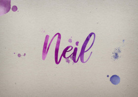 Neil Watercolor Name DP