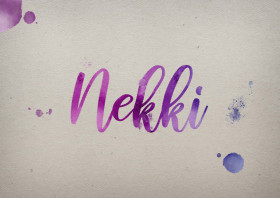 Nekki Watercolor Name DP