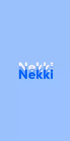 Name DP: Nekki