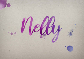 Nelly Watercolor Name DP