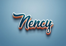 Cursive Name DP: Nency