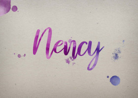 Nency Watercolor Name DP