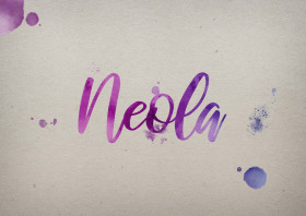 Neola Watercolor Name DP
