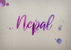 Nepal Watercolor Name DP