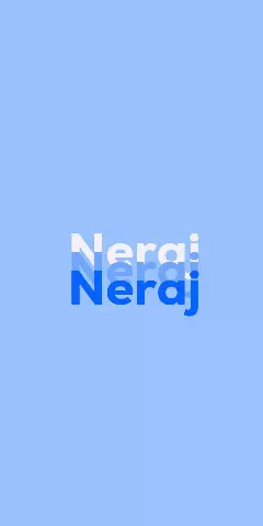 Name DP: Neraj