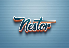 Cursive Name DP: Nestor