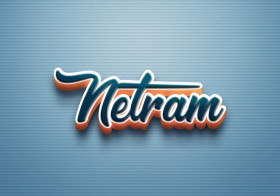 Cursive Name DP: Netram