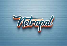Cursive Name DP: Netrapal
