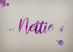 Nettie Watercolor Name DP