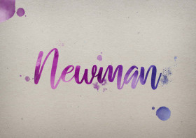 Newman Watercolor Name DP