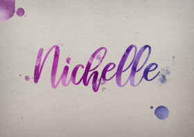 Nichelle Watercolor Name DP