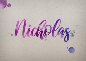 Nicholas Watercolor Name DP