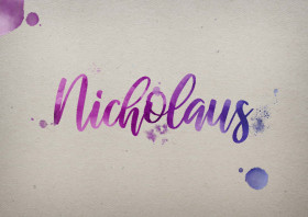 Nicholaus Watercolor Name DP