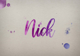 Nick Watercolor Name DP