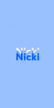Name DP: Nicki