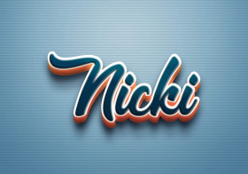 Cursive Name DP: Nicki