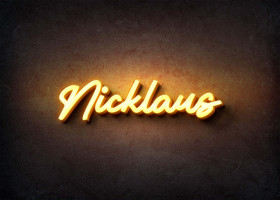 Glow Name Profile Picture for Nicklaus
