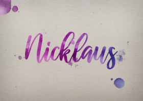 Nicklaus Watercolor Name DP