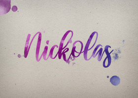 Nickolas Watercolor Name DP