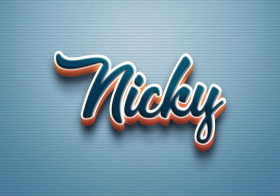 Cursive Name DP: Nicky