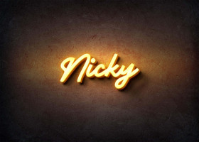 Glow Name Profile Picture for Nicky