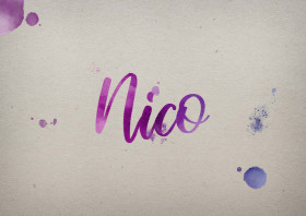 Nico Watercolor Name DP