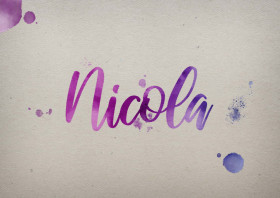 Nicola Watercolor Name DP