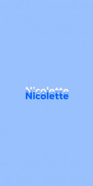 Name DP: Nicolette